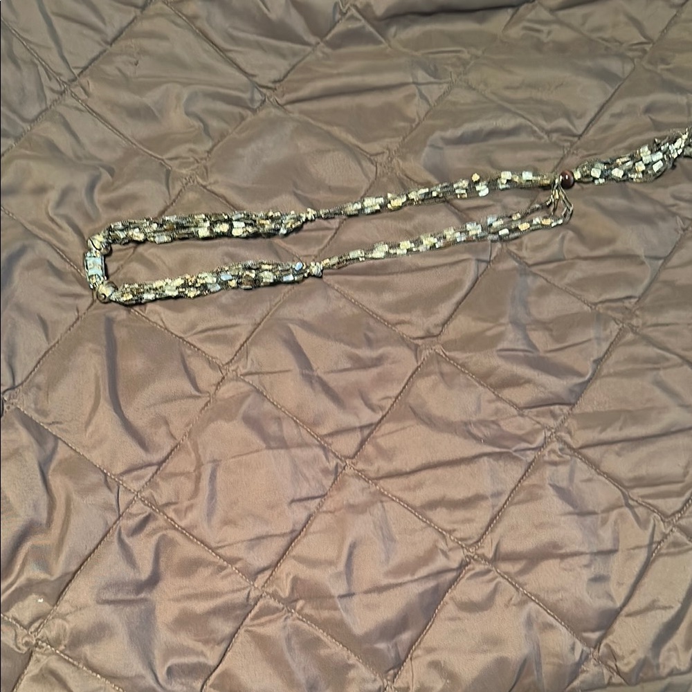 Beaded Necklace with Earthy Tones